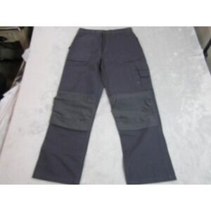 Blaklader Workwear Pants Mens 32x30 Blue Canvas Cargo Utility Double Knee 1670
